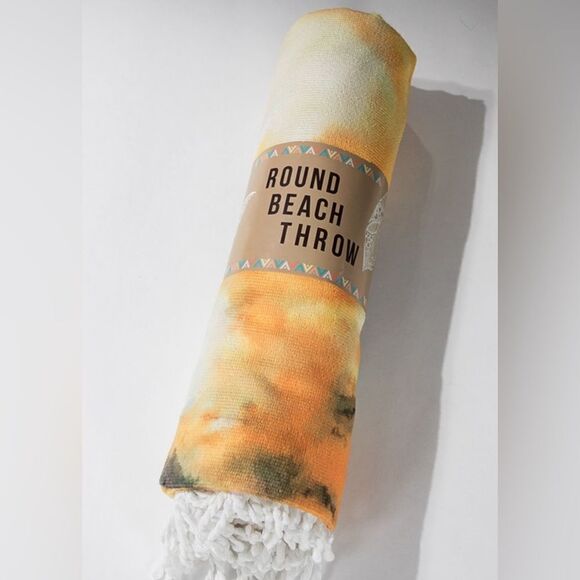 Rustic Aurora Round Beach Towel - Picture 3 of 5